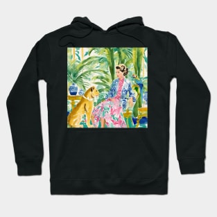 Conversation, whimsical preppy watercolor Hoodie